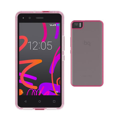 Funda Bq Aquaris M4.5 Gummy Fucsia