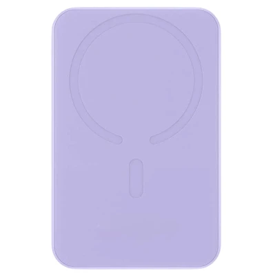 Baseus Power Bank Mini 5000mAh Morado MagSafe - Carga Rápida 20W e Cabo Tipo C Incluido