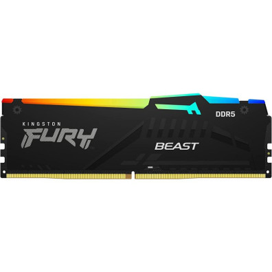 Memória RAM DDR5 8GB 5600 Mhz FURY BEAST RGB KINGSTON