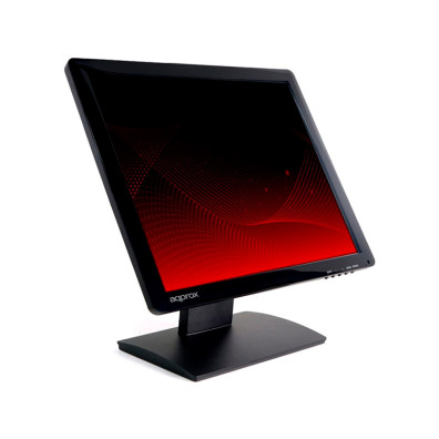 MONITOR 17" TACTIL TPV APPROX APPMT17W5 VGA, USB, NEGRO 5MS 300cd/m2 INCLINABLE BASE ANTIVIBRAÇÃO,