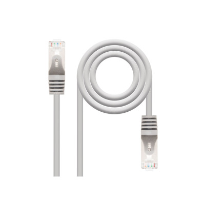 Cabo de Rede NANOCABLE Cat.5e FTP AWG24 2M Gris RJ45