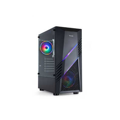 CAIXA ATX NEGRA Tooq TQGCC102-B "BIOHAZARD" ATX/Micro ATX/Mini ITX FRONTALED RGB V