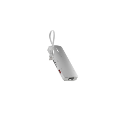 HUB USB-C LINQ 140W 8 Portos Pro em Gris