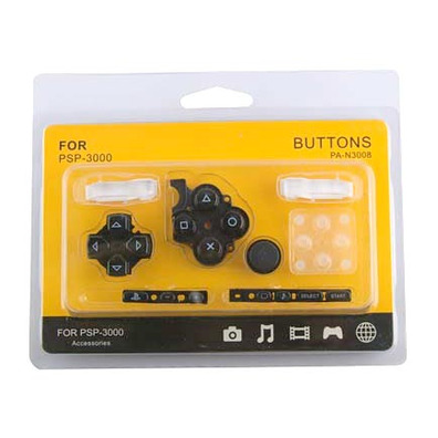 Substituição buttons, bus and rubbers (d-pad+buttons) PSP3000