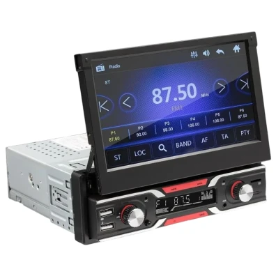 Bluetooth Carplay/Android Auto Inalámbrico SWM 9603S Tela Retrátil USB Preto 1 DIN