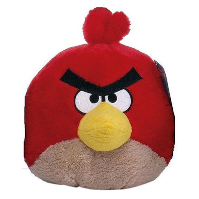 Angry Birds - Boneco de pelúcia cor Vermelha 12 cm com som