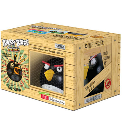 Angry Birds - Altavoces Pájaro Negro 2.1
