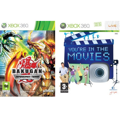 Kids Pack Xbox 360 (Bakugan + Ben 10 + You are in the Movies + cámara)