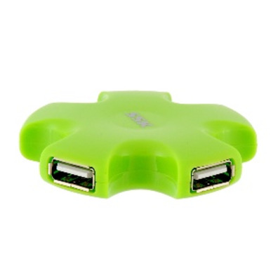 Hub USB 2.0 4 portos Verde