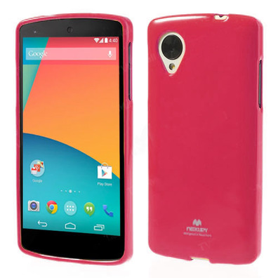 Carcaça TPU para LG Google Nexus 5 Rosa