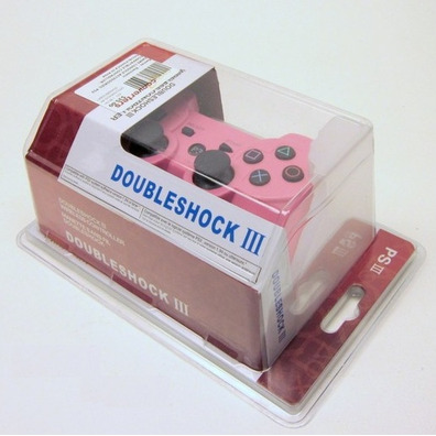 Mando PS3 DoubleShock III Rosa (Não oficial)