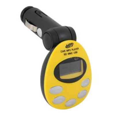 Transmisor FM Wireless 4 em 1 MP3/WMA (Amarelo)