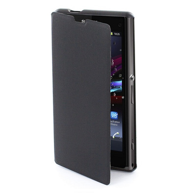 Funda muvit Easy Folio Sony Xperia Z1 Compact Preto