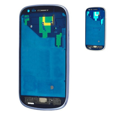 Marco frontal Samsung Galaxy S3 Mini Preto / verde