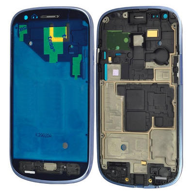 Marco frontal Samsung Galaxy S3 Mini Preto / verde