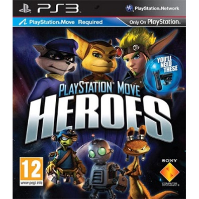 Playstation Move Pack PS3 (PS Move Heroes + Wonderbook + TV SuperStars + Kung Fu Rider)