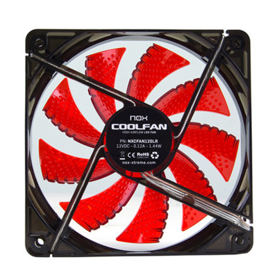Nox Ventilador CoolFan Box 12cm Red Led