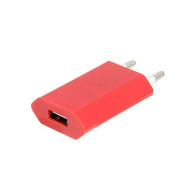 Carregador Flat Cabo para iPhone 5 (Rojo)