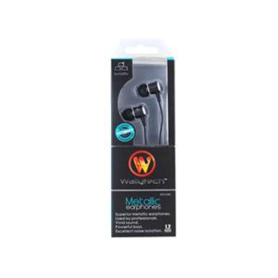 Auriculares Professional Stereo Earbud Earphones (Negro)