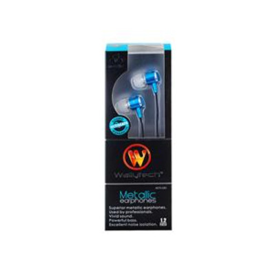 Auriculares Professional Stereo Earbud Earphones (Azul)