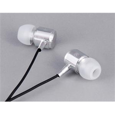 Auriculares Professional Stereo Earbud Earphones (Plata)