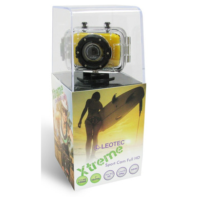 Câmara desportiva Leotec Xtreme Sport Cam Full HD Amarela