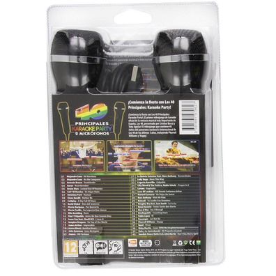 Os 40 principais - Karaoke festa + 2 microfones Wii