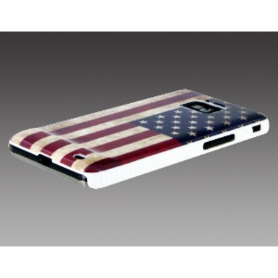 American Flag Design PC Protective Case for Samsung I9100