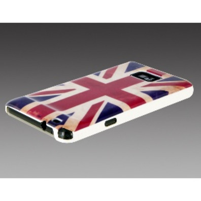 UK Flag Design PC Protective Case for Samsung I9100