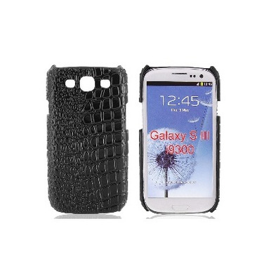 Carcaça Samsung Galaxy S III i9300 (Crocodile Skin Black)