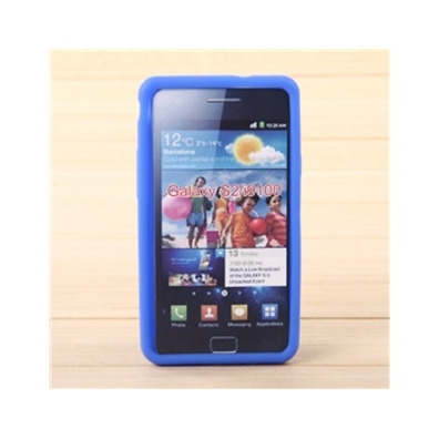 Durable Silicone Cover Case for Samsung Galaxy S II I9100 (Blue)