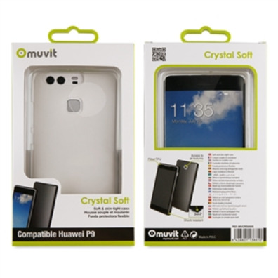 Caso cristal suave transparente Huawei P9 muvit