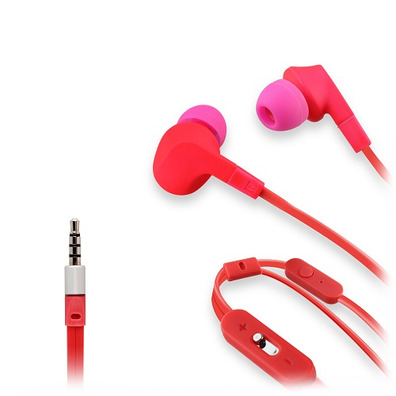 Auriculares estéreo para tablet/smartphone Muvit Rosa