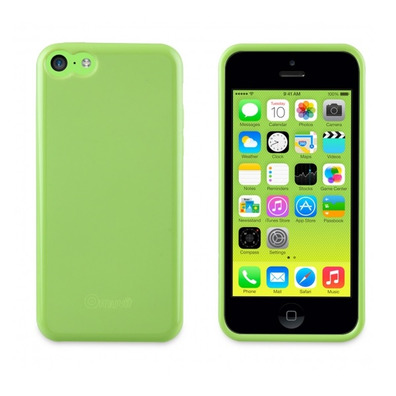 Funda minigel Muvit iPhone 5C Fucsia