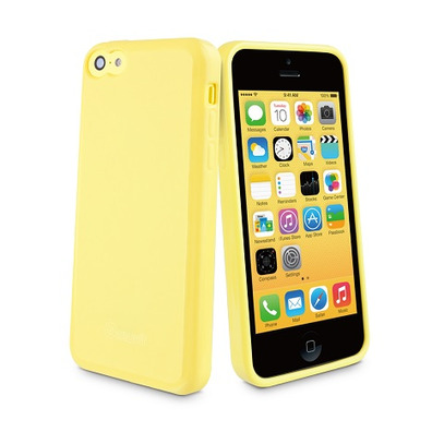 Funda minigel Muvit iPhone 5C Preto / verde