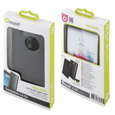 Funda Minigel LG G3 Muvit Clear