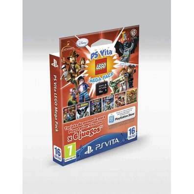 Megapack Lego PSVita (Memory Card 16 GB + 6 jogos)