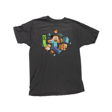 Camiseta Minecraft Run Away L