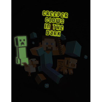 Camiseta Minecraft Run Away L