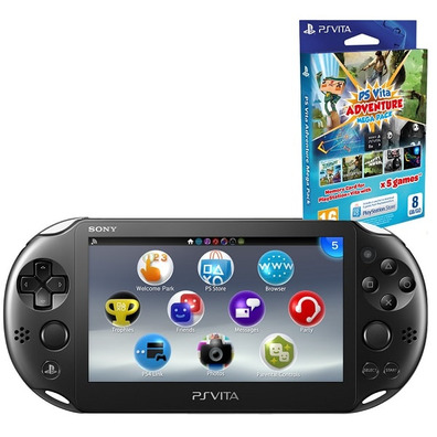 PSVita 2000 (Wifi) + Adventure Mega Pack + Memoria 8Gb