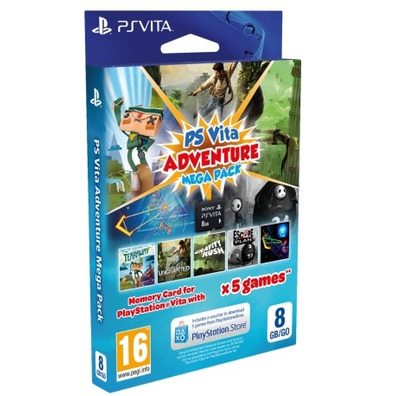 PSVita Adventure Megapack (Memory card 8 GB + 5 Jogos)