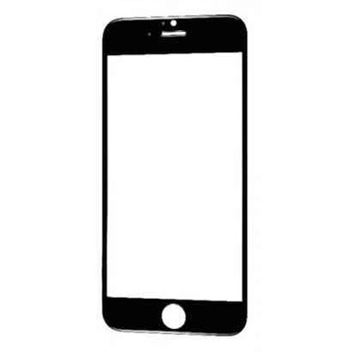 Reposto cristal frontal iPhone 6 4.7" Preto