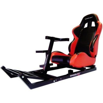 Assento + Suporte de volante e pedais SpeedBlack DS Preto