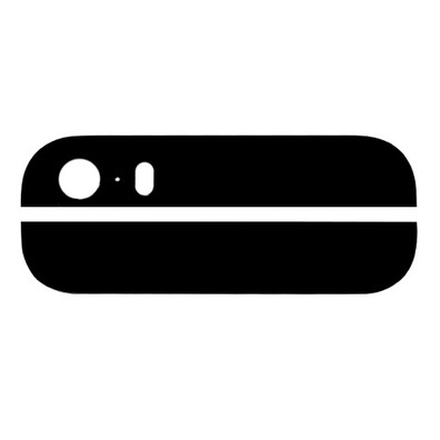 Repuesto cristal Top/Bottom iPhone 5S Preto