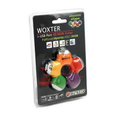 Hub 4 Portos Woxter i-USB