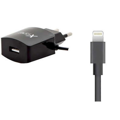 Adaptador de Corrente Lightning  +  USB 2.1 X-One - Preto