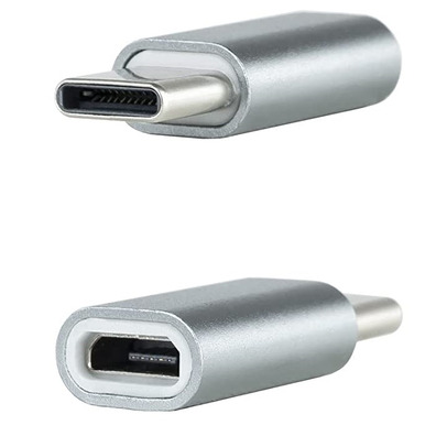 Adaptador USB-C a Micro USB Nanocable Gris