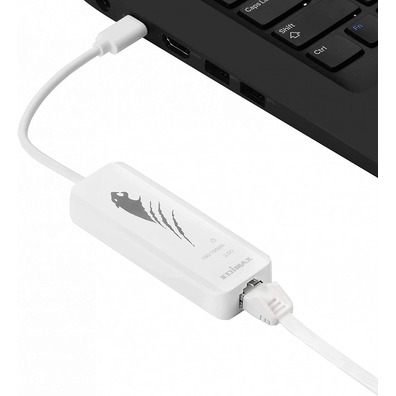 Adaptador USB-C a RJ45 Ethernet GBIT Edimax EU-4307