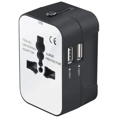 Adaptador Universal de Viagem com 2x USB