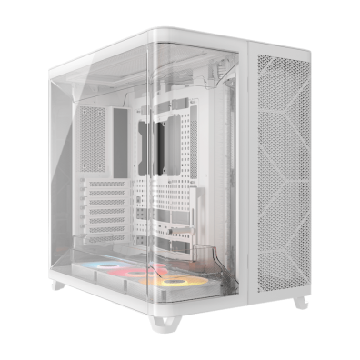 CAIXA CORSAIR SEMITORRE ATX AIR 5400 BLANCO A-RGB TG